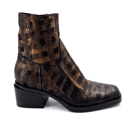 Elena iachi E4424 Aramis Läder Moro Brons Ivoire Chaussures