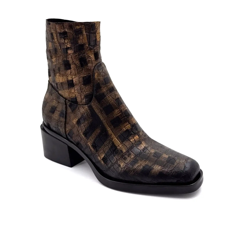 Elena iachi E4424 Aramis Cuero Moro Bronce Ivoire Chaussures