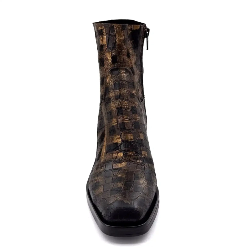 Elena iachi E4424 Aramis Leather Moro Bronze Ivoire Chaussures