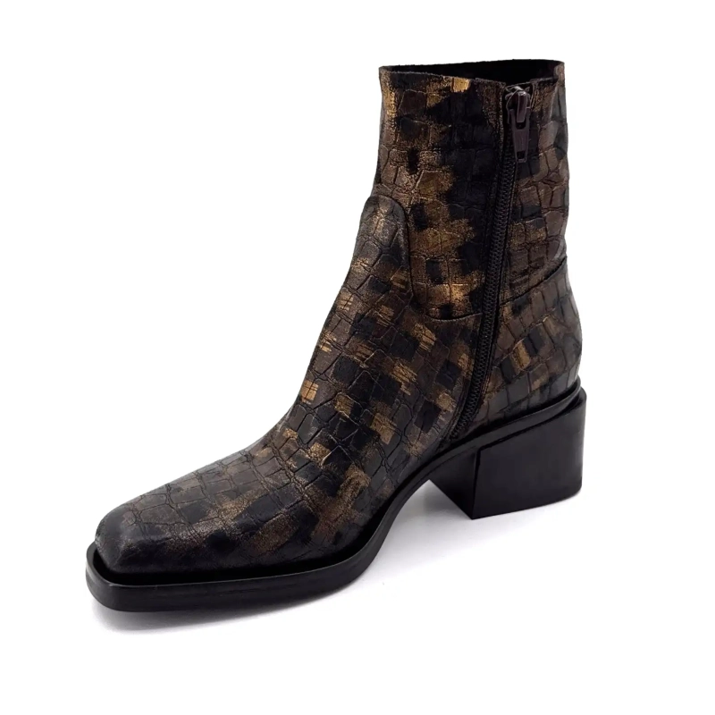 Elena iachi E4424 Aramis Läder Moro Brons Ivoire Chaussures