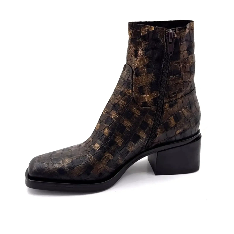 Elena iachi E4424 Aramis Cuero Moro Bronce Ivoire Chaussures