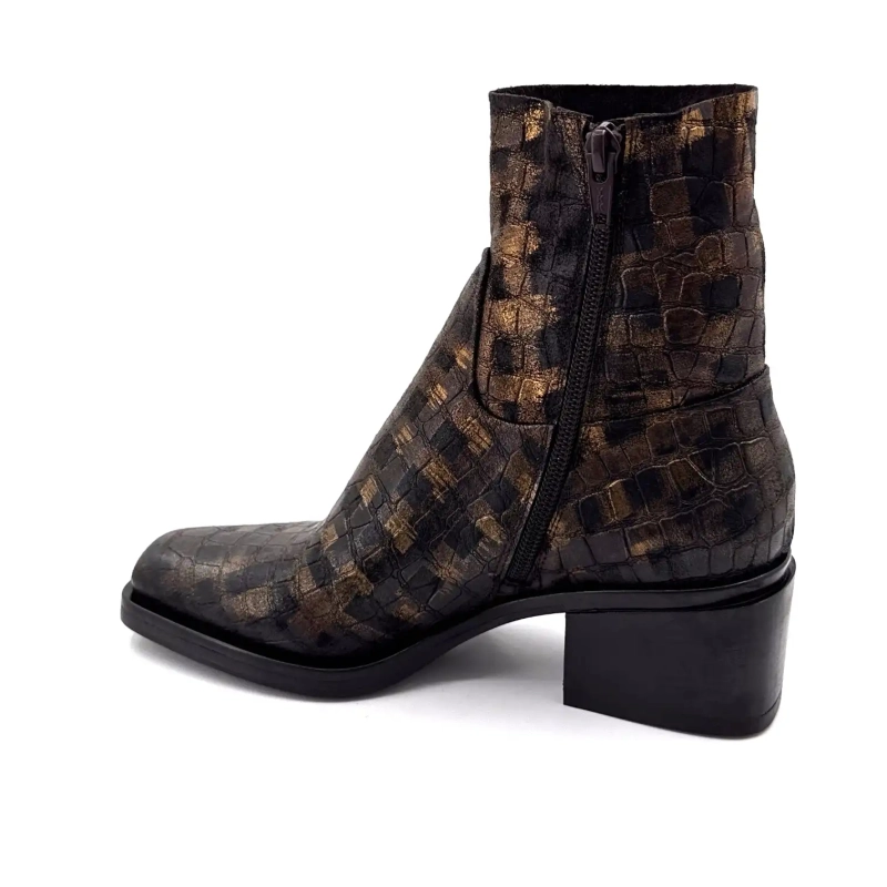 Elena iachi E4424 Aramis Leder Moro Bronze Ivoire Chaussures