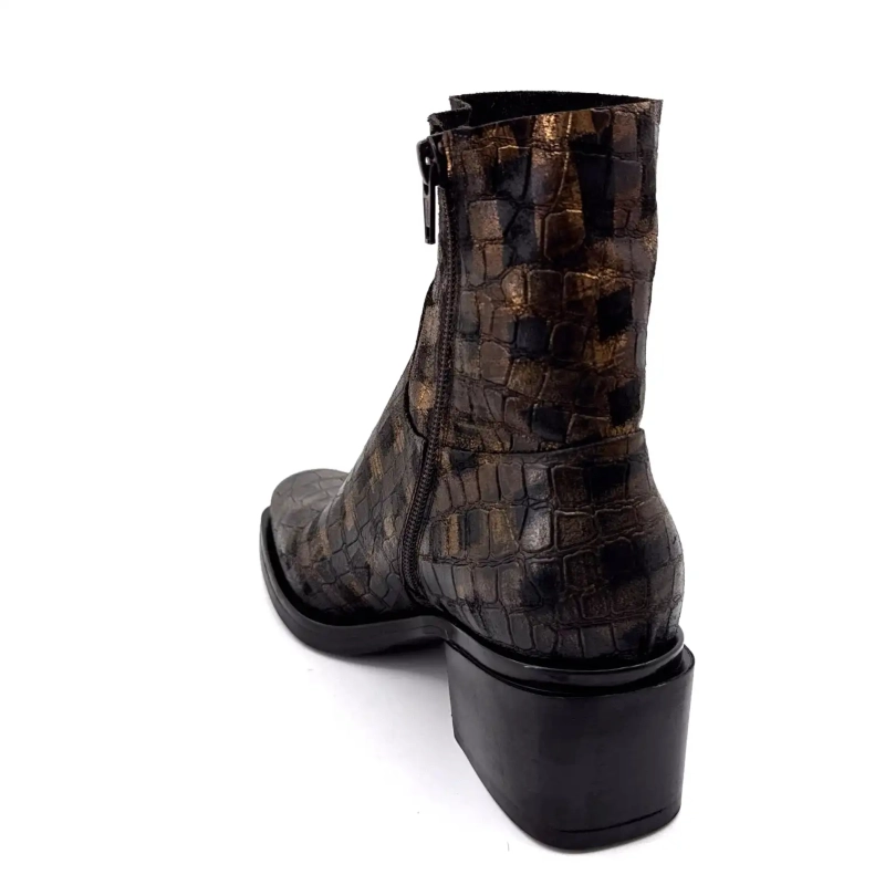 Elena iachi E4424 Aramis Cuero Moro Bronce Ivoire Chaussures