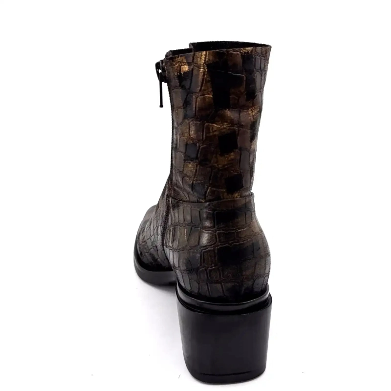 Elena iachi E4424 Aramis Læder Moro Bronze Ivoire Chaussures