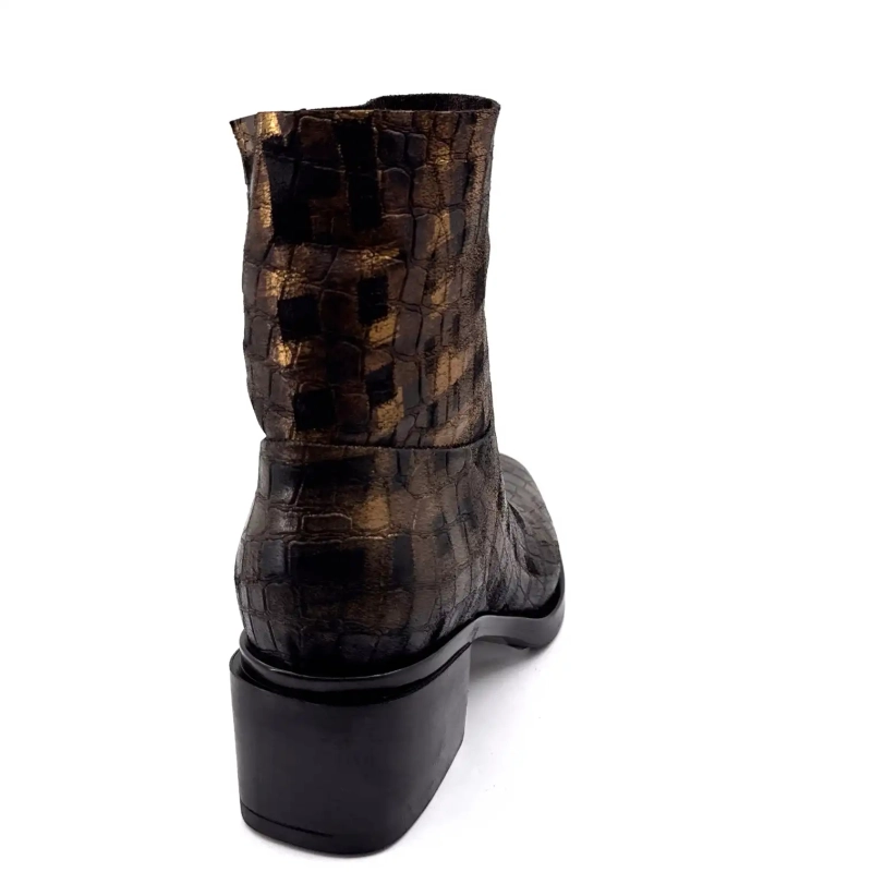 Elena iachi E4424 Aramis Leder Moro Bronze Ivoire Chaussures