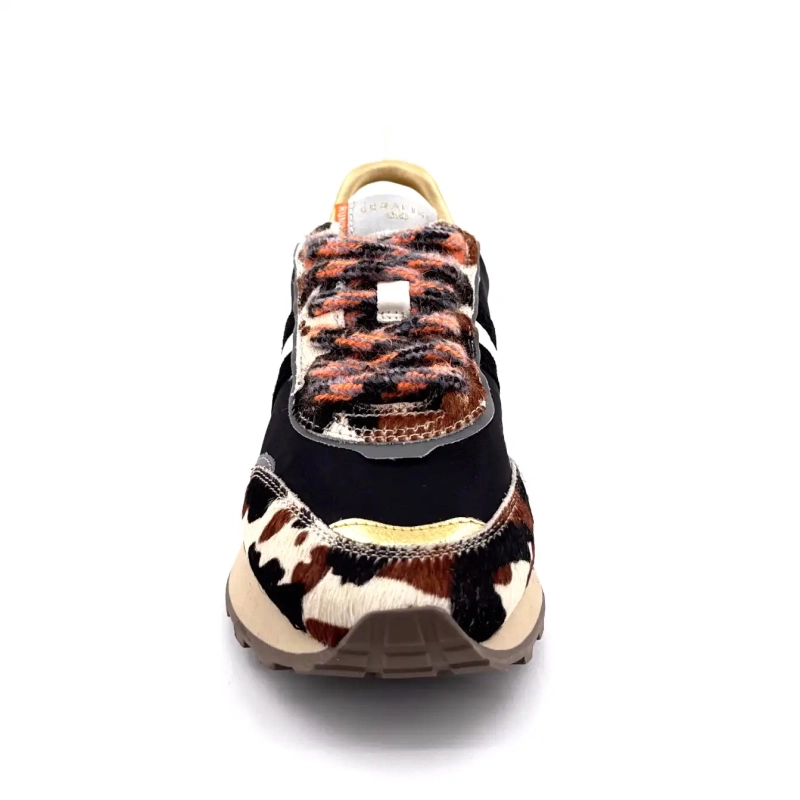 Serafini Tor 02 Daim Bordeaux Textile Noir Poulain Vache Ivoire Chaussures