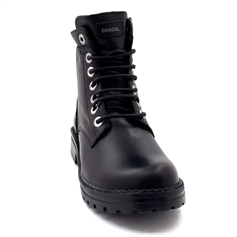 Chacal 7242 Svart Lær Ivoire Chaussures