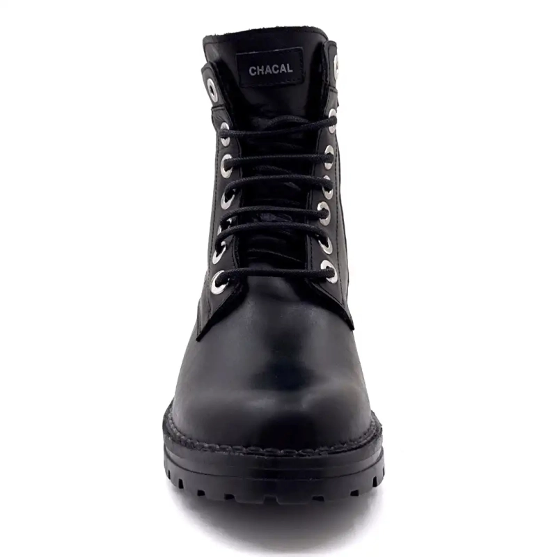 Chacal 7242 Μαύρο Δέρμα Ivoire Chaussures