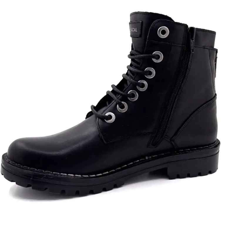 Chacal 7242 Svart Lær Ivoire Chaussures