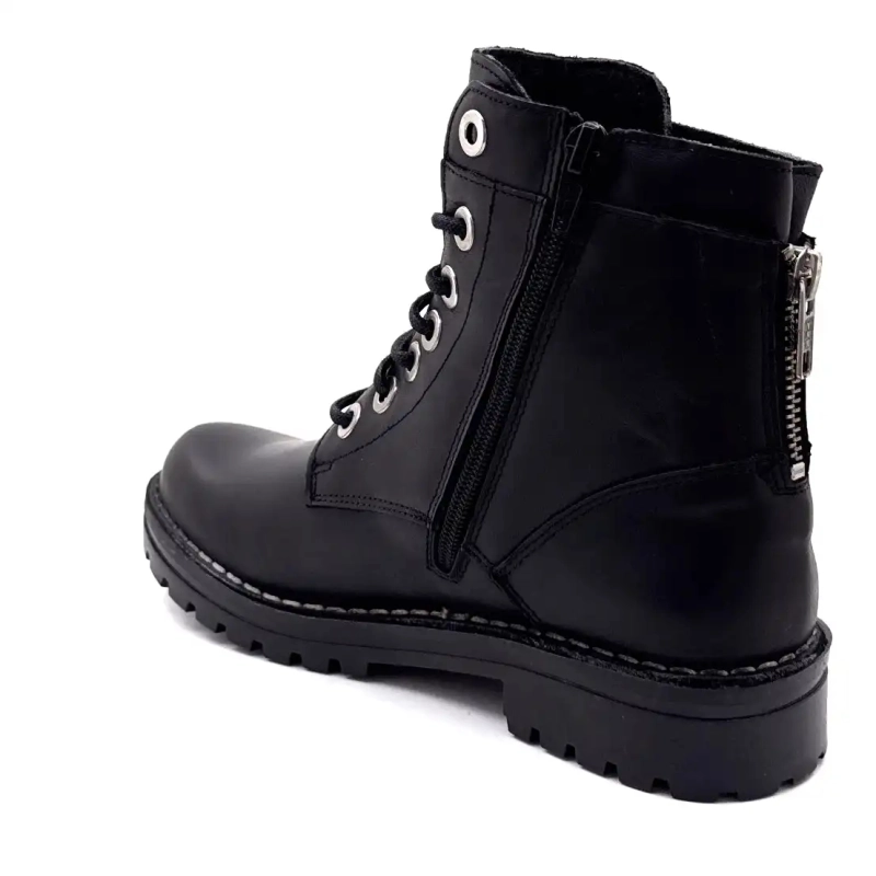 Chacal 7242 Μαύρο Δέρμα Ivoire Chaussures