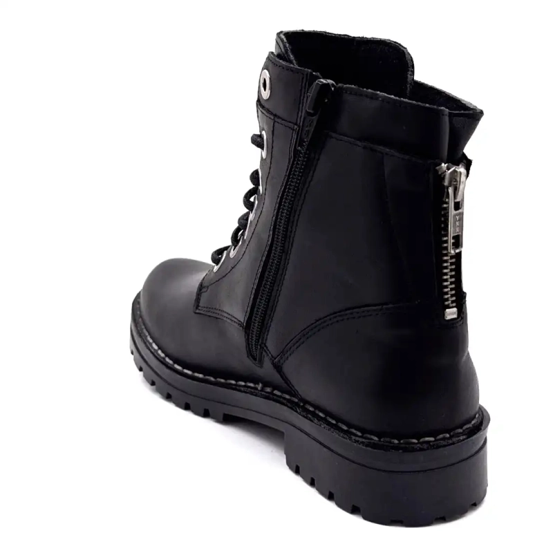 Chacal 7242 Czarna skóra Ivoire Chaussures