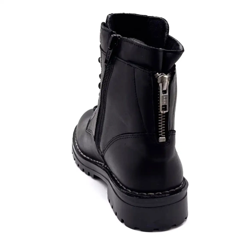 Chacal 7242 Czarna skóra Ivoire Chaussures