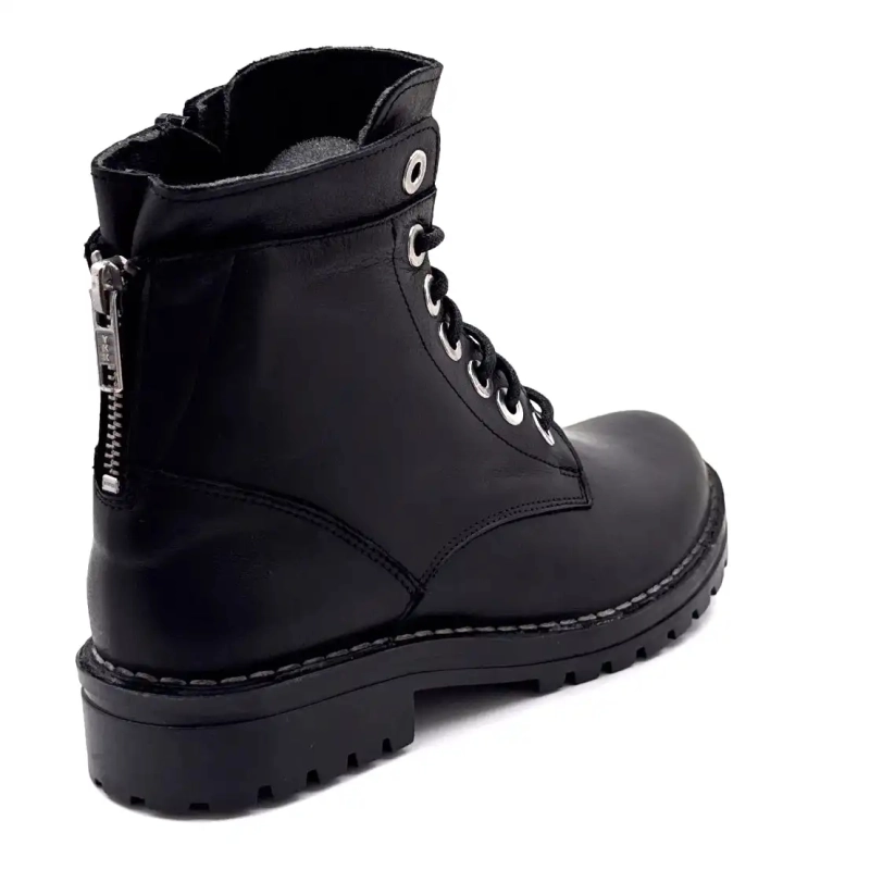 Chacal 7242 Pelle Nera Ivoire Chaussures