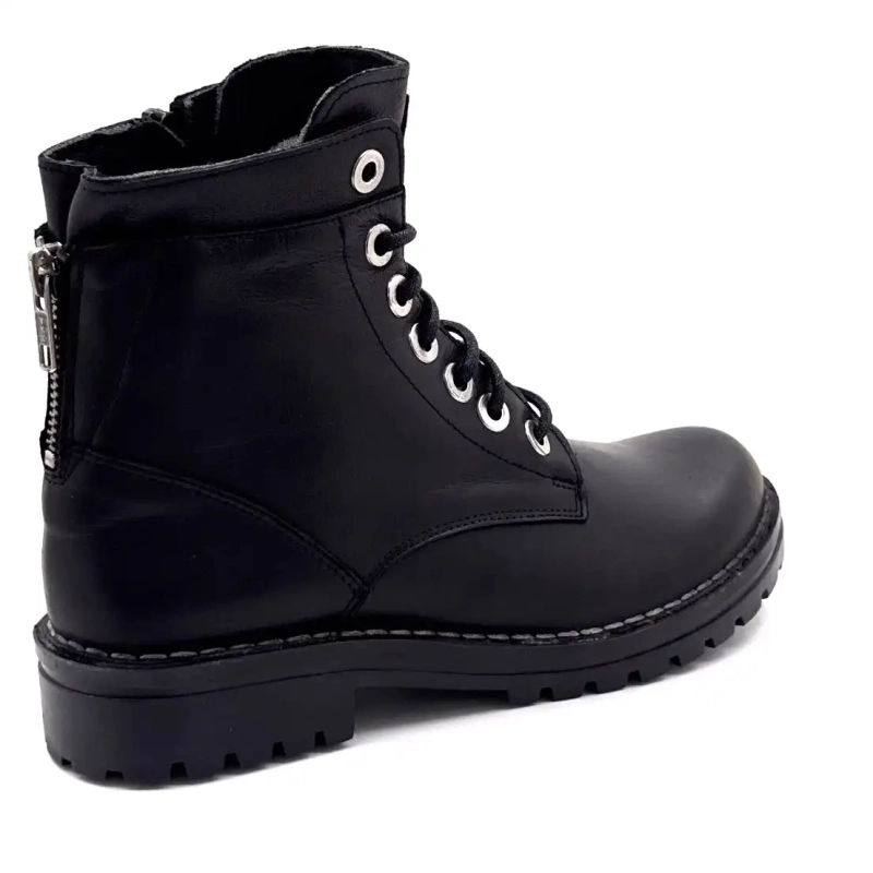 Chacal 7242 Czarna skóra Ivoire Chaussures