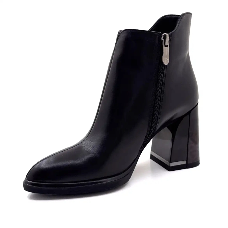 Metamorfose Vamemoi Sort Læder Ivoire Chaussures