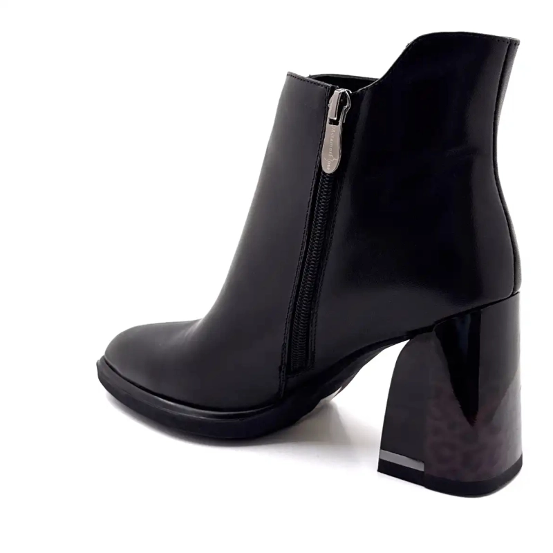 Metamorfose Vamemoi Pelle Nera Ivoire Chaussures