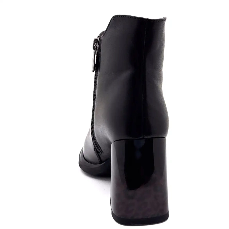 Métamorfose Vamemoi Cuir Noir Ivoire Chaussures