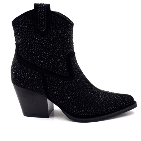 Ivoire 228.1120.2201 Zwarte strass steentjes Ivoire Chaussures