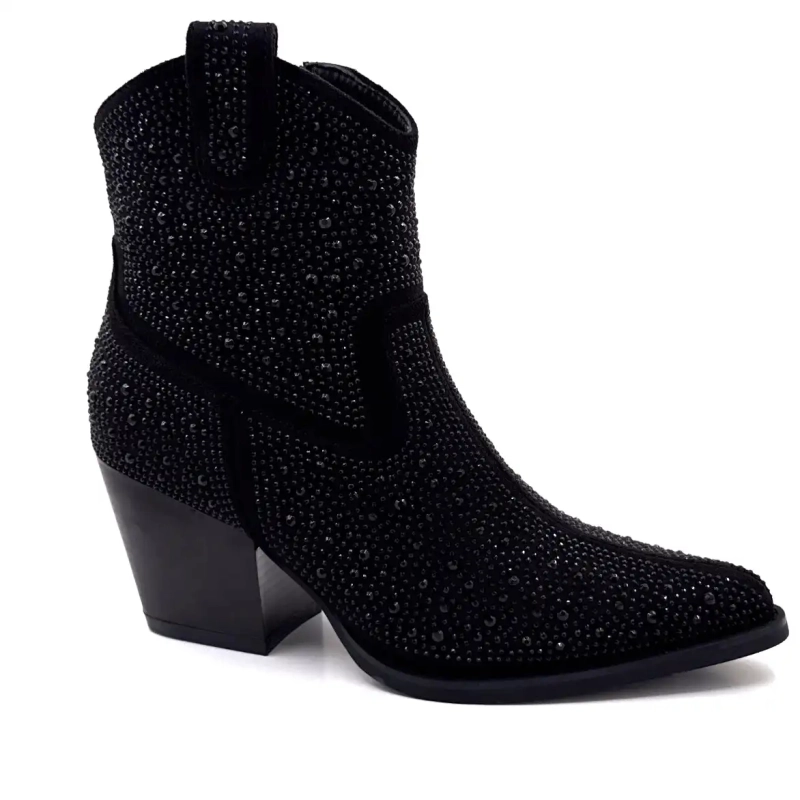 Ivoire 228.1120.2201 Zwarte strass steentjes Ivoire Chaussures