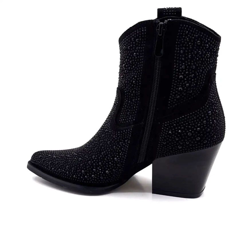 Ivoire 228.1120.2201 Schwarze Strasssteine Ivoire Chaussures