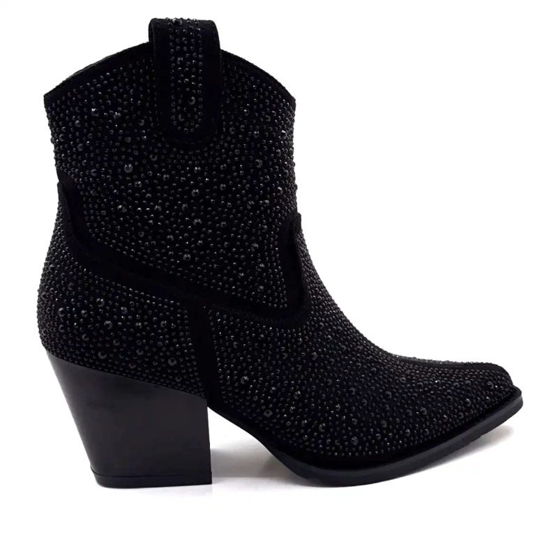 Ivoire 228.1120.2201 Svarta strass Ivoire Chaussures