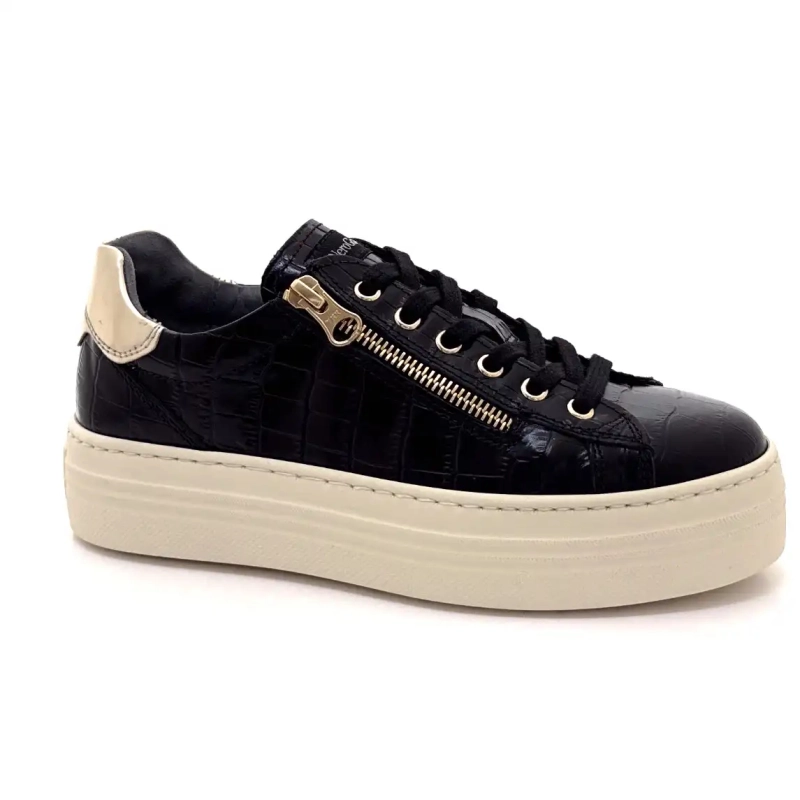 Nero Giardini 14186 D 100 Sort Coco Læder Ivoire Chaussures