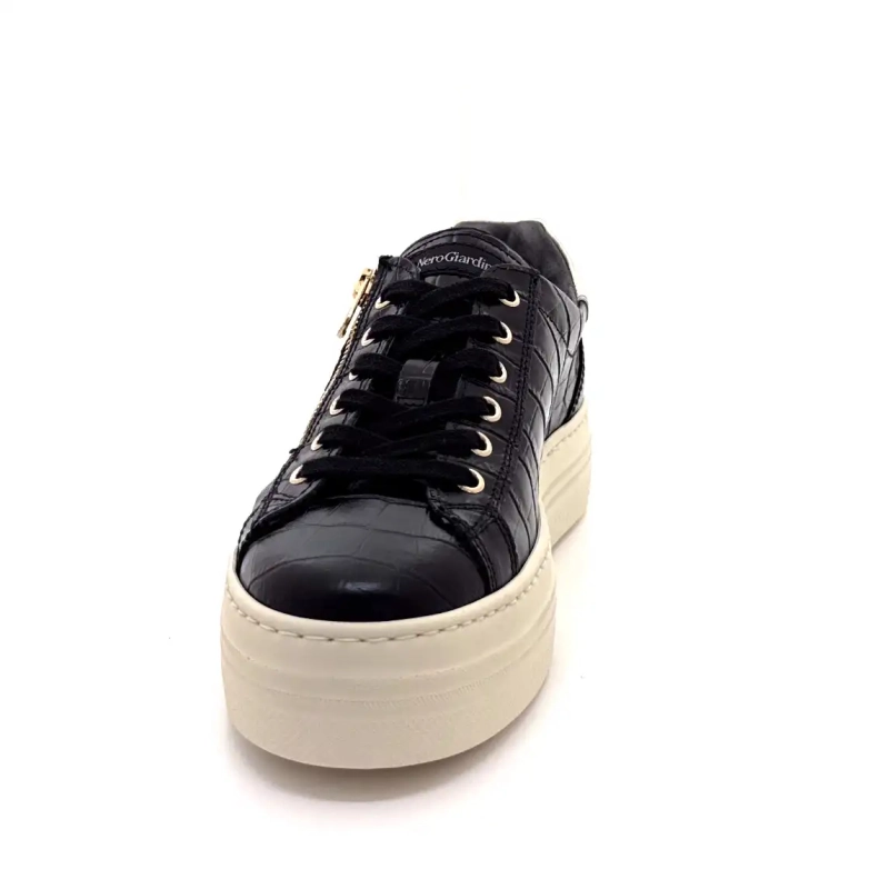 Nero Giardini 14186 D 100 Black Coco bőr Ivoire Chaussures