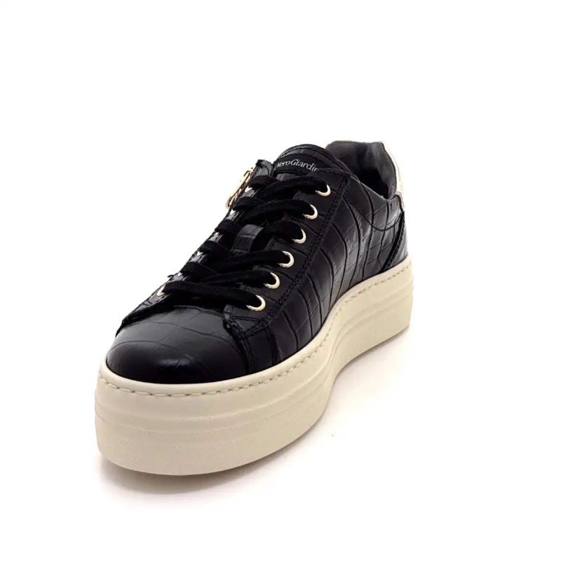 Nero Giardini 14186 D 100 Piele Coco Neagră Ivoire Chaussures