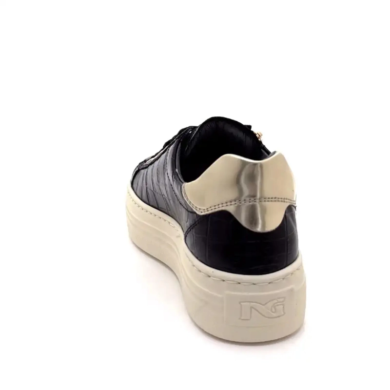 Nero Giardini 14186 D 100 Sort Coco Læder Ivoire Chaussures