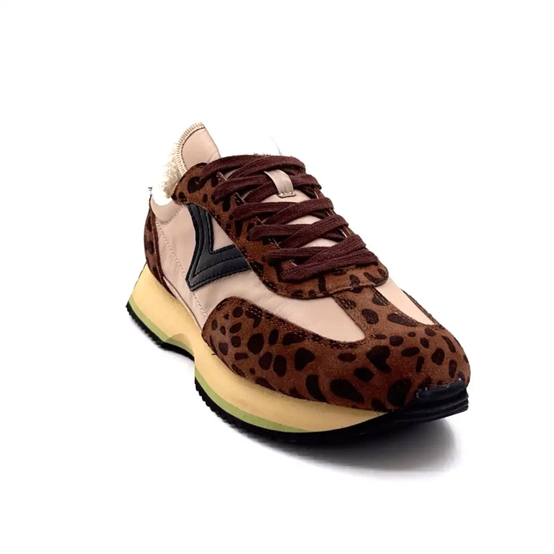 Victoria 1134116 Luipaard Suède Bruin Textiel Beige Ivoire Chaussures
