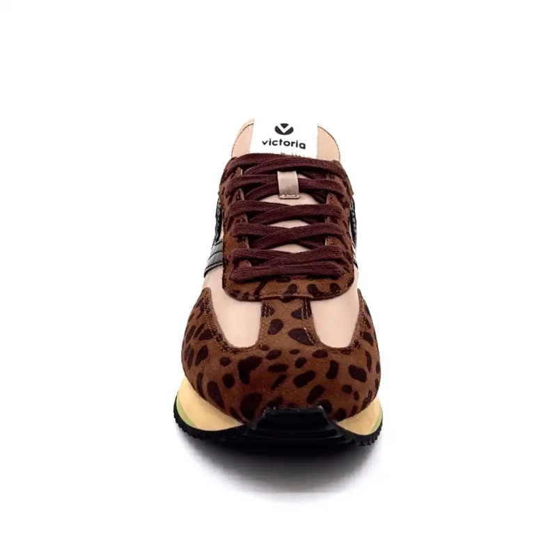 Victoria 1134116 Leopardo Ante Marrón Textil Beige Ivoire Chaussures