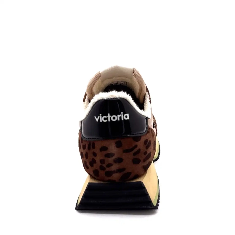 Victoria 1134116 Leopard Semsket Brun Tekstil Beige Ivoire Chaussures