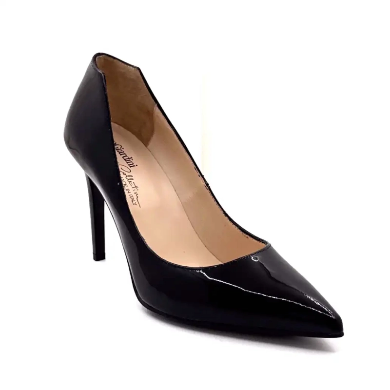Nero Giardini 11041 De 100 Cuir Vernis Noir Ivoire Chaussures