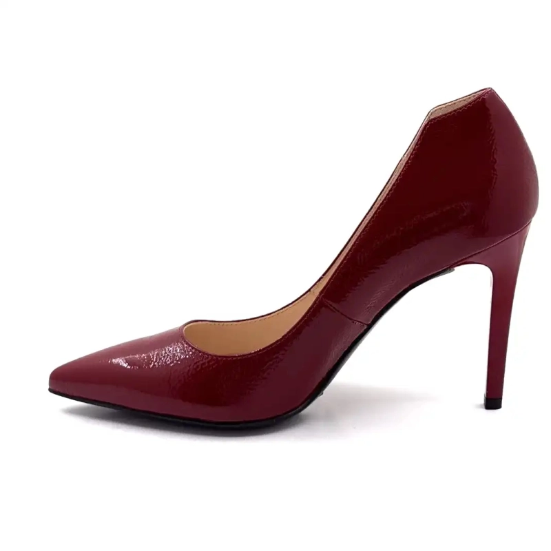 Nero Giardini 14422 Burgundy Patent Leather Ivoire Chaussures