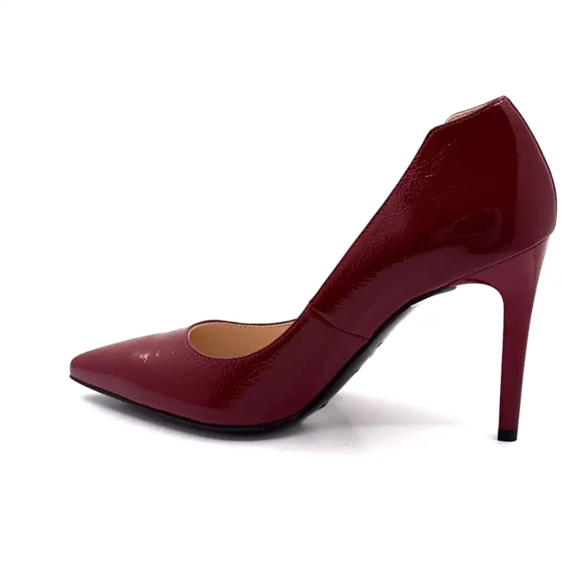 Nero Giardini 14422 Burgundy Patent Leather Ivoire Chaussures