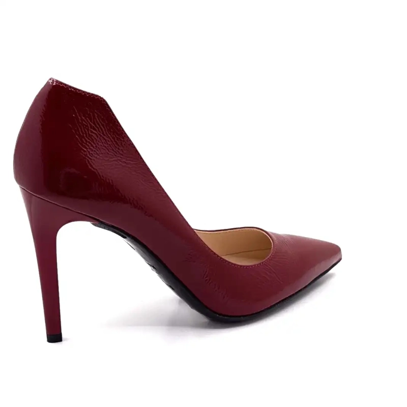 Nero Giardini 14422 Burgund lakkskinn Ivoire Chaussures