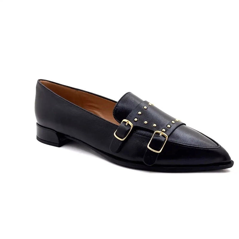 Ivoire A8093 Fekete Bőr Ivoire Chaussures