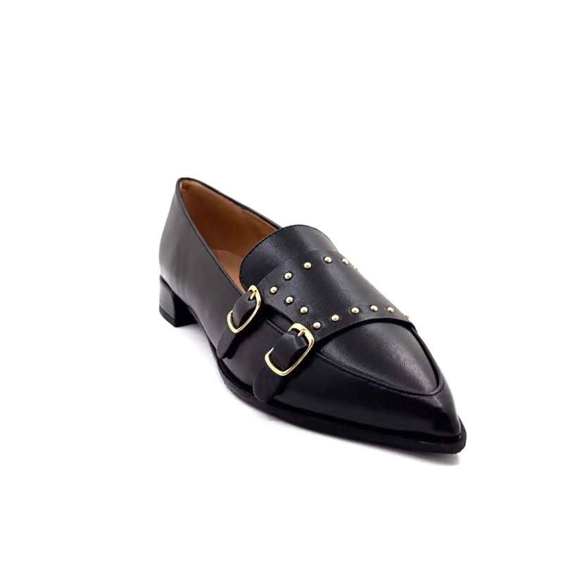 Ivoire A8093 Czarna skóra Ivoire Chaussures