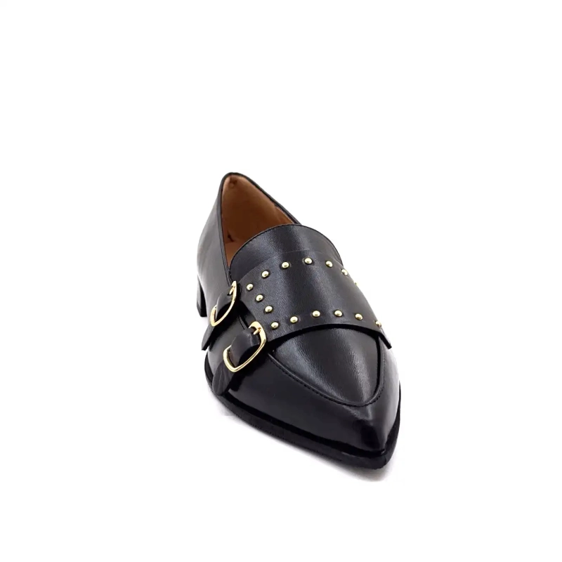 Ivoire A8093 Couro Preto Ivoire Chaussures