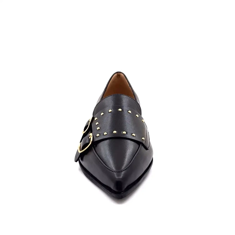 Ivoire A8093 Svart Läder Ivoire Chaussures