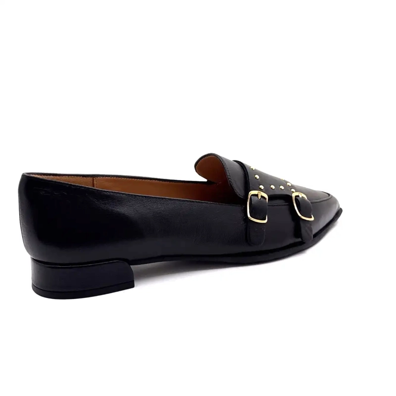 Ivoire A8093 Couro Preto Ivoire Chaussures