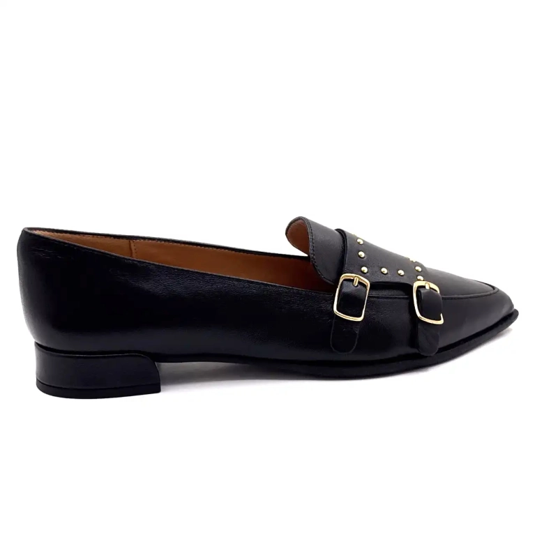 Ivoire A8093 Czarna skóra Ivoire Chaussures