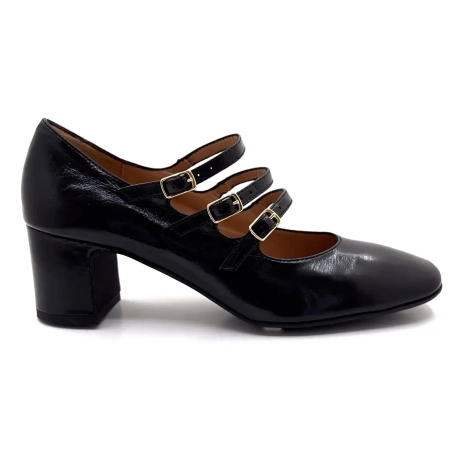 Ivoire B3505 Fekete Fényes Bőr Ivoire Chaussures