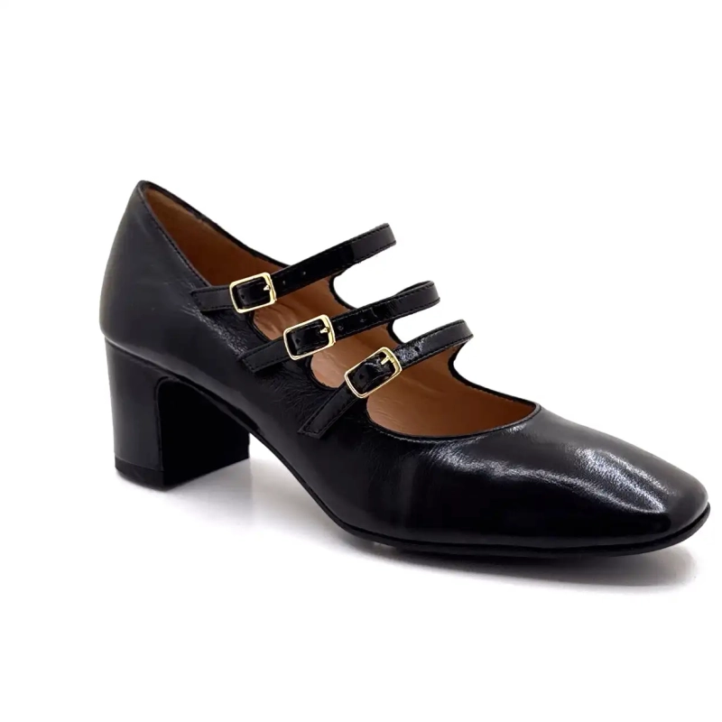 Ivoire B3505 Fekete Fényes Bőr Ivoire Chaussures