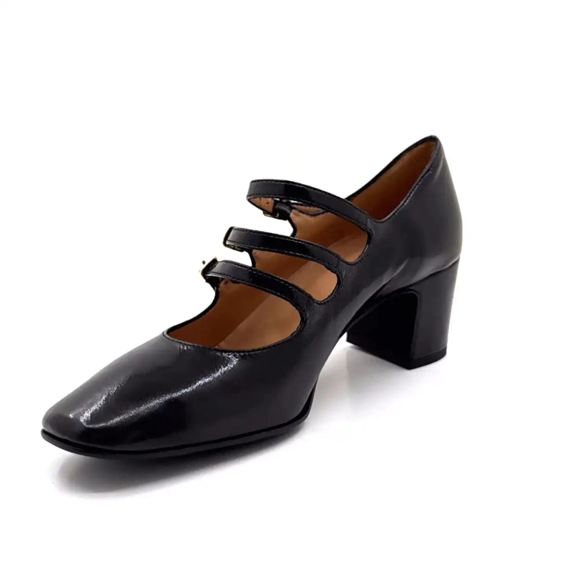 Ivoire B3505 Fekete Fényes Bőr Ivoire Chaussures