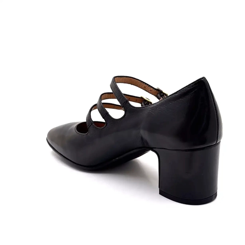 Ivoire B3505 Fekete Fényes Bőr Ivoire Chaussures