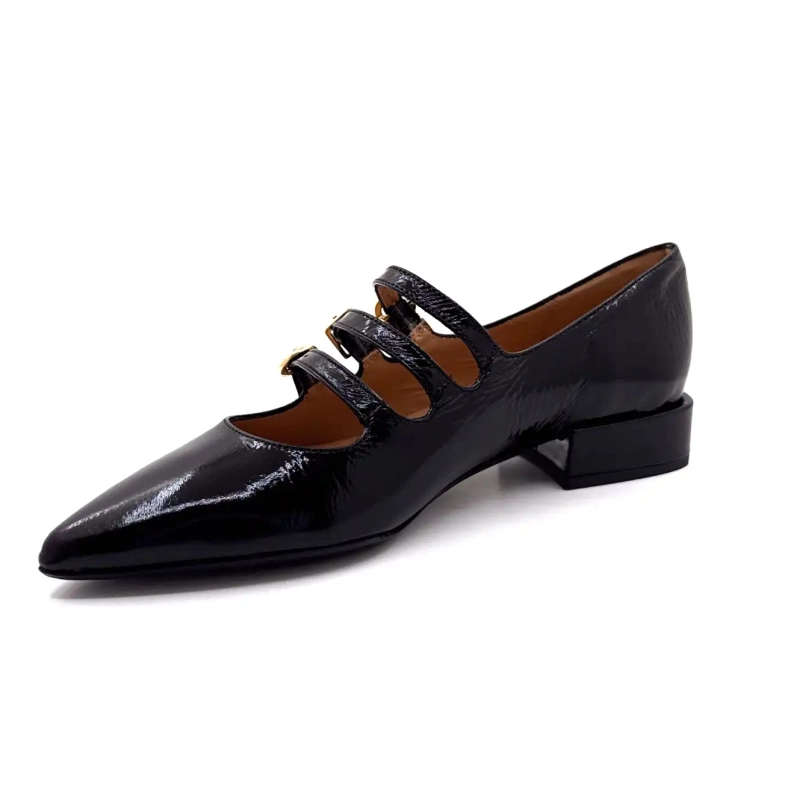 Ivoire Q3520 Charol Negro Ivoire Chaussures