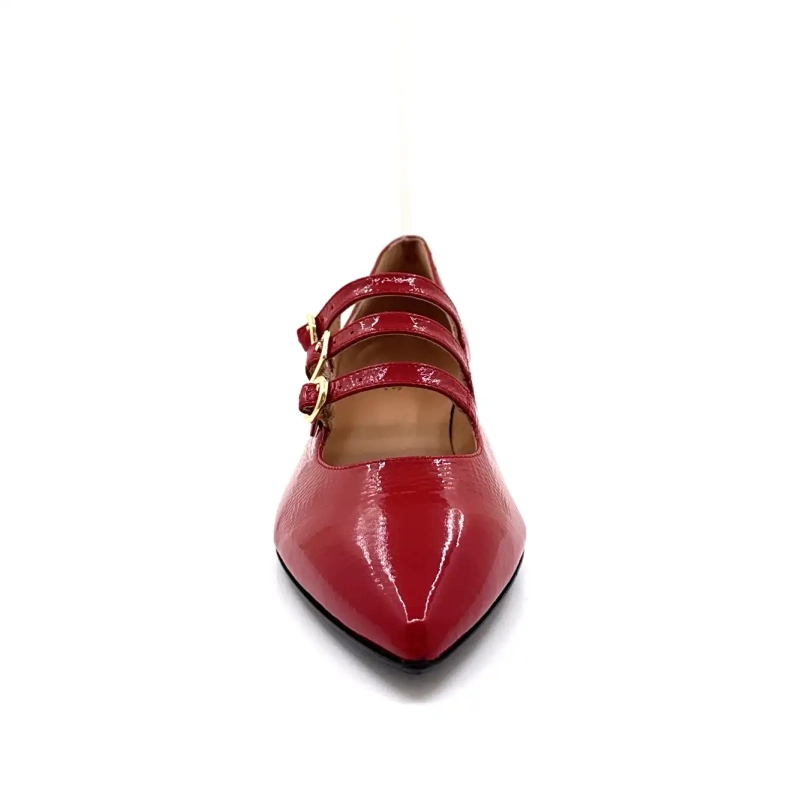Ivoire Q3520 Cuir Vernis Rouge Ivoire Chaussures