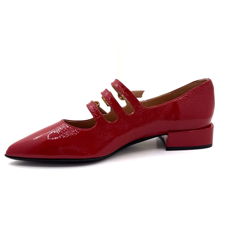 Ivoire Q3520 Charol Rojo Ivoire Chaussures