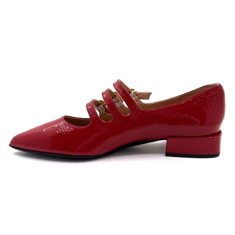 Ivoire Q3520 Rødt Laklæder Ivoire Chaussures